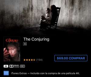 iTunes - El conjuro 4K
