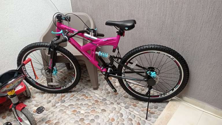 Bodega Aurrerá: Bicicleta de Montaña Kent Fragment DS Rodada 26 MTB Rosa / Negra