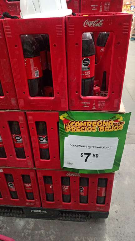 Bodega Aurrera: Coca 2.5 lts retornable