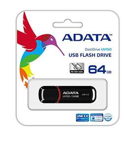 Amazon: ADATA Memoria Flash USB 3.0 negro con rojo 64GB