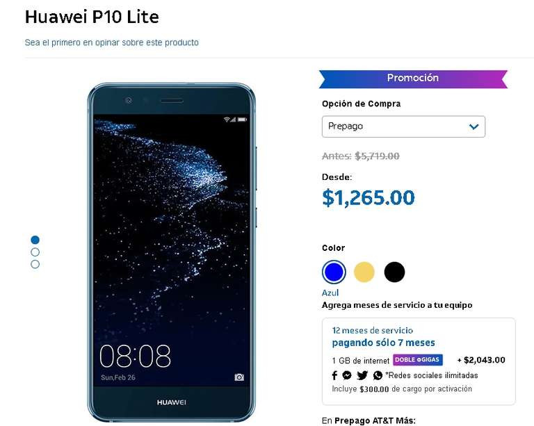 AT&T Huawei P10 Lite