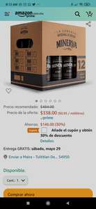 Amazon 12 pack cerveza Minerva Stout o Pale Ale