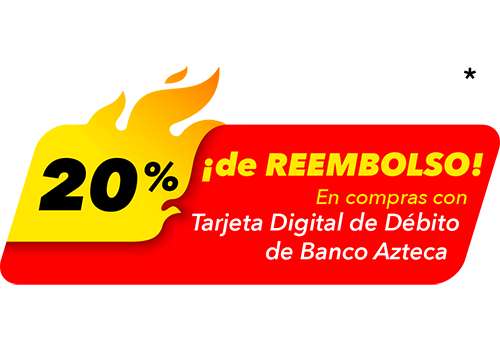 Reembolso 20% Tarjeta Digital Debito BANCO AZTECA