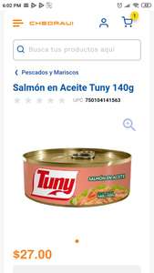 Chedraui salmón Tuny en aceite y mas liquidación en tienda física