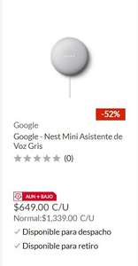 Sodimac: Google nest Mini gris