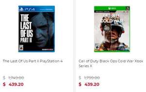 Suburbia: The Last Of Us Part II ($439), Call of Duty Cold War ($439) y más descuentos en videojuegos de PS4, Xbox, Nintendo Switch