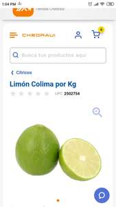 Chedraui central de abastos Morelos, limón Colima $10 kg