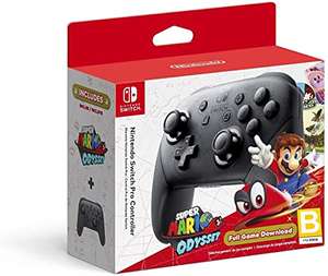 Amazon: Nintendo Switch Pro Controller + Super Mario Odyssey (pagando con Amazon Recargable)