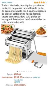 Amazon: máquina para hacer pasta fresca