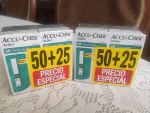Farmacia Similares: 75 tiras reactivas Accu-Chek Active
