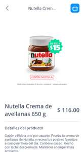 Jokr: Nutella 650 gr en 15 pesos
