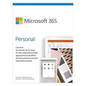 Walmart: Microsoft 365 Personal Licencia Anual 5 dispositivos 1 cuenta (código de descarga)