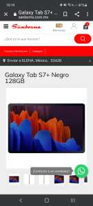 Sanborns: tablet Samsung Tab S7 plus.