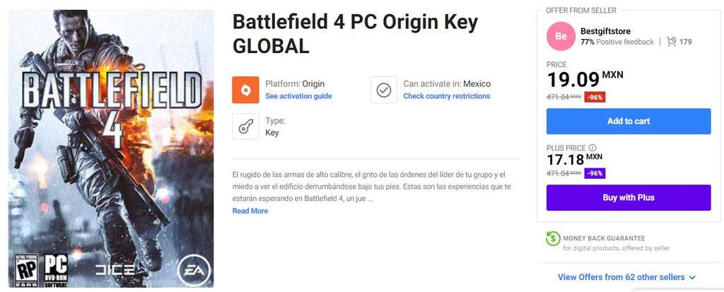 download free battlefield 4 g2a