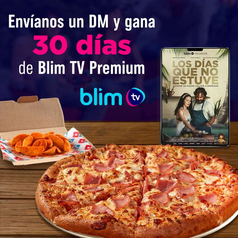 30 Días de Blim Premium Gratis cortesía de Domino’s Pizza