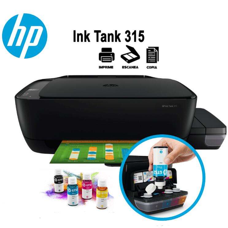 Multifuncional HP Ink Tank 315 Tinta Continua Color
