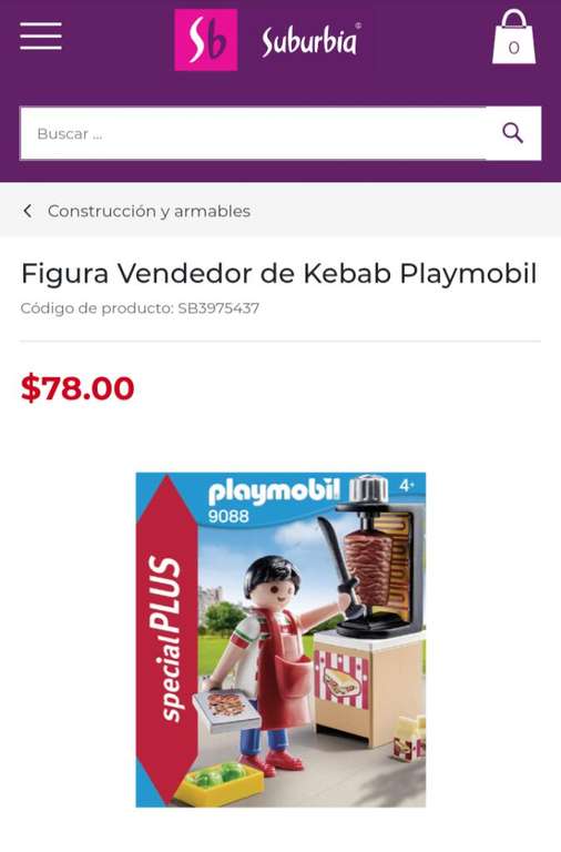 Suburbia: Playmobil Vendedor de Kebab (o tacos al pastor)