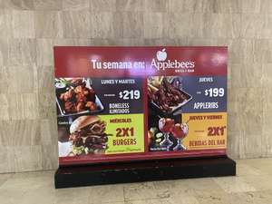 Applebee’s hamburguesas premium 2x1 y otras promos
