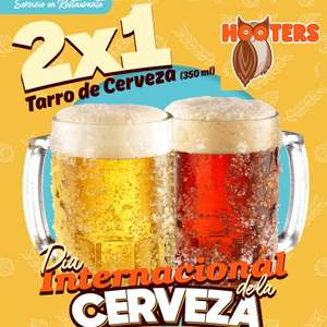 Hooters: Tarros de Cerveza al 2x1 (06/08)