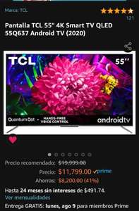 Amazon: TCL 55" QLED Android TV