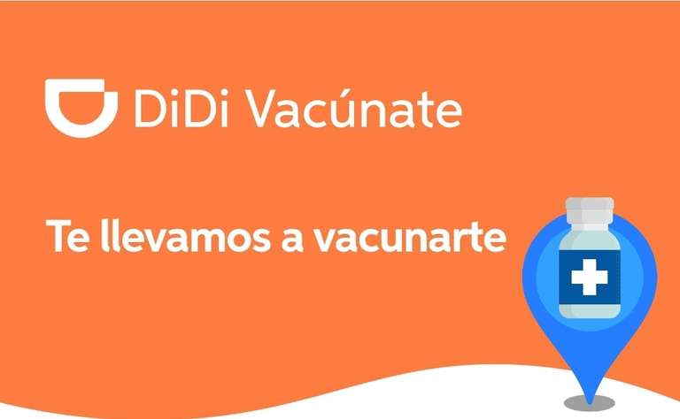 DIDI vacunate, 60 pesos de descuento en próximo viaje a centro de vacunacion