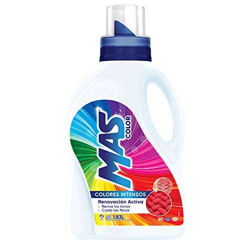 Amazon: MAS Detergente Líquido para Ropa de Color, 1.83 l