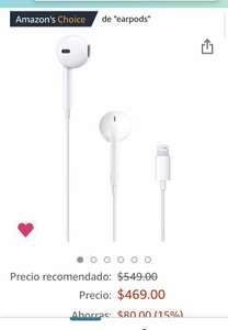Amazon: Apple EarPods con Conector Lightning