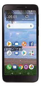 Amazon: Tracfone TCL A1 4G LTE Prepago Smartphone - Negro 16GB - CDMA (renovado)