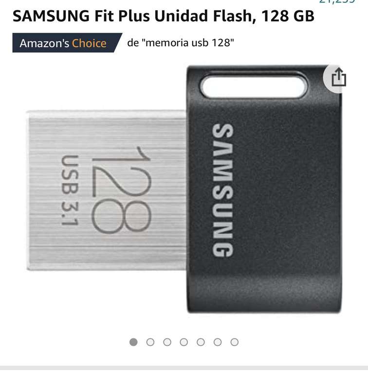 Amazon: Samsung memoria USB 128GB 3.1