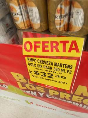 Soriana: Cerveza Martens en liquidación