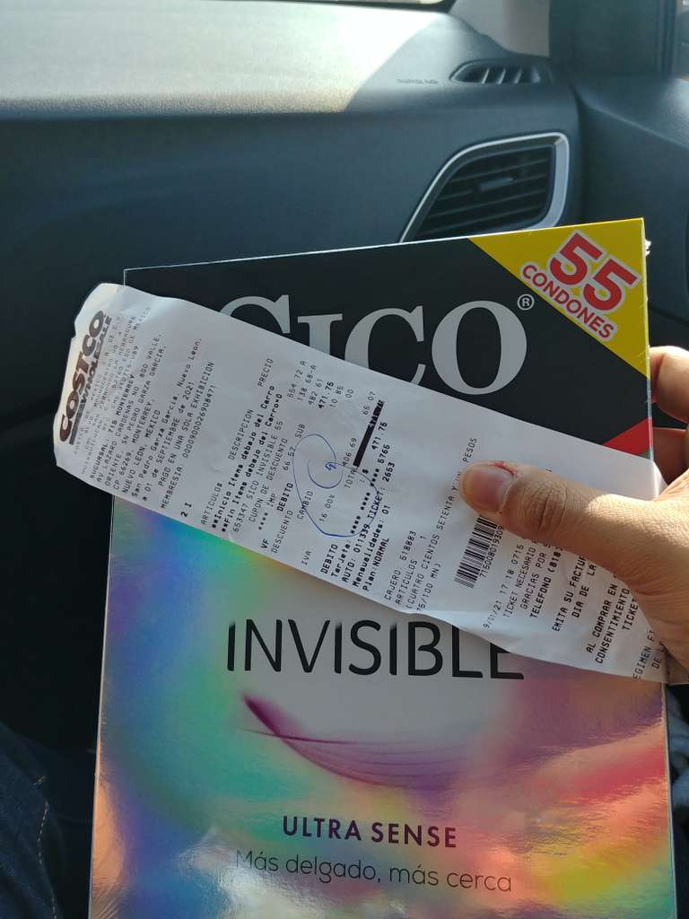 Costco: Condones Sico invisible 55 pack.