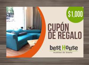 The Best House: $1,000 pesos de descuento en muebles