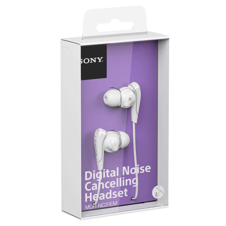 RadioShack: Audífonos Sony MDR-NC31EM con cancelación de ruido