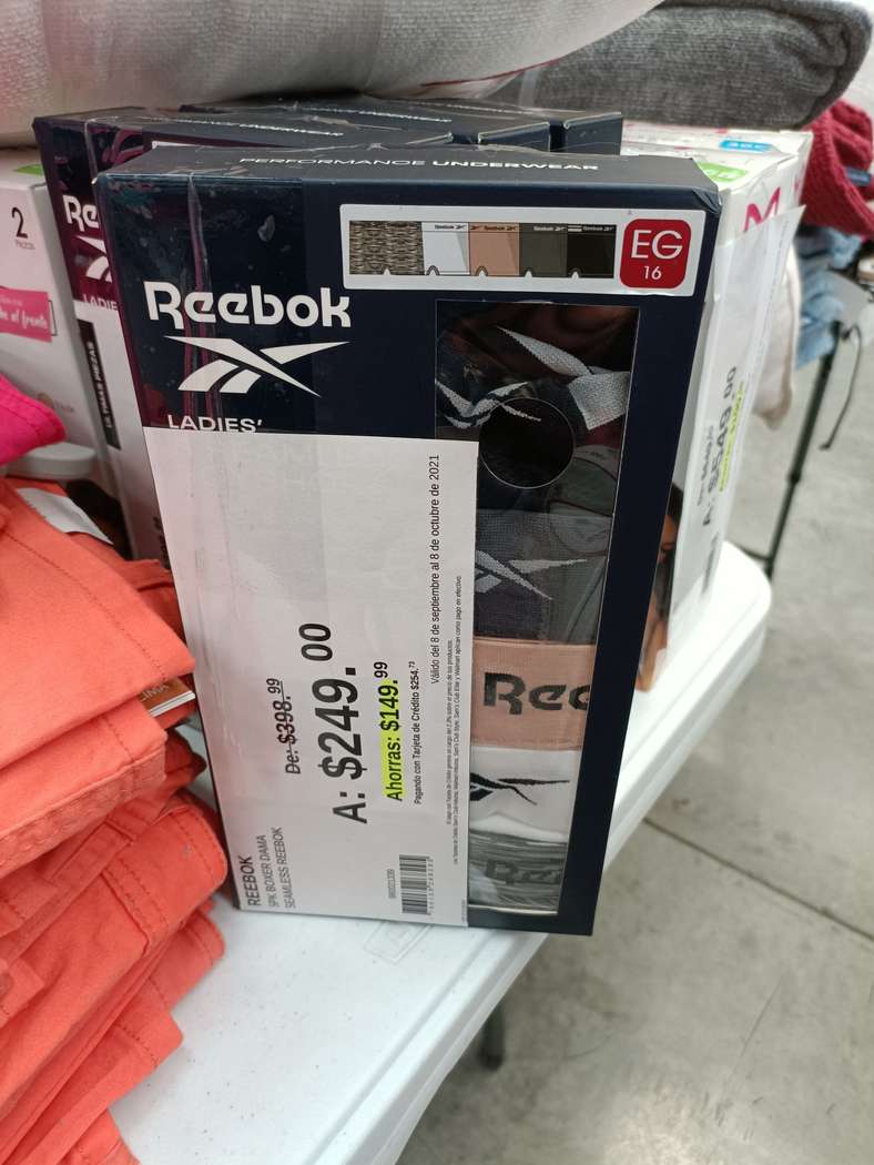 Sam's Club: 5 bóxer Reebok para la dama tóxica️ - promodescuentos.com