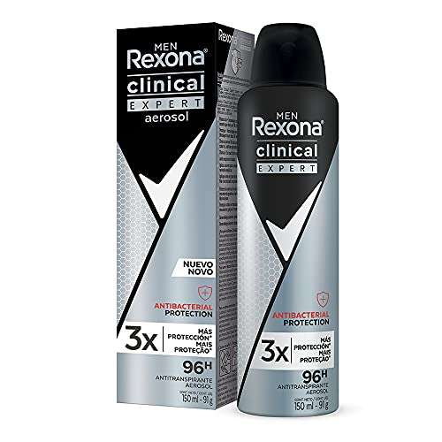 Amazon Rexona Clinical Antibacterial Protection Desodorante Antitranspirante para Hombre en Aerosol