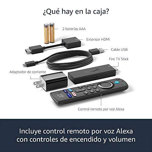 Amazon: Fire TV Stick con control remoto por voz Alexa (incluye control de TV) | Dispositivo de streaming HD | edición 2021