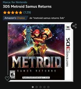 Amazon: Metroid Samus Returns - Nintendo 3ds - USA Version. (leer descripción)