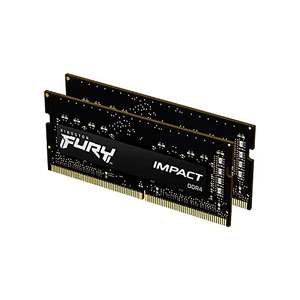 Amazon, Kingston Fury Impact 32GB Kit (2x16GB) 2666Mhz DDR4 CL16 SODIMM Memoria Gamer Para LAPTOP