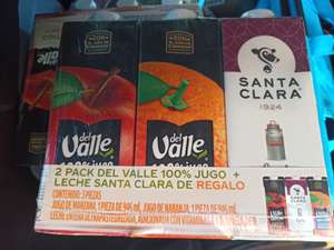 Bodega Aurrerá: Pack 2 jugos del Valle 1 L + leche Santa Clara 1 L $20 | Paraguas $5.01 OFERTA NACIONAL
