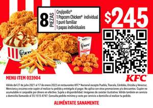 KFC: Paquete KFC con Banco Azteca