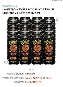 Amazon - Cerveza Victoria Cempasúchil Día De Muertos 24 Latones 473ml