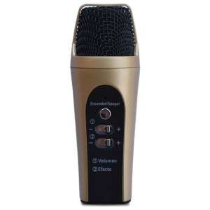 RadioShack: Micrófono Mini Karaoke Dorado