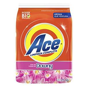 Amazon, Ace Detergente En Polvo Limpieza Completa Con Un Toque De Downy 1,5 kg