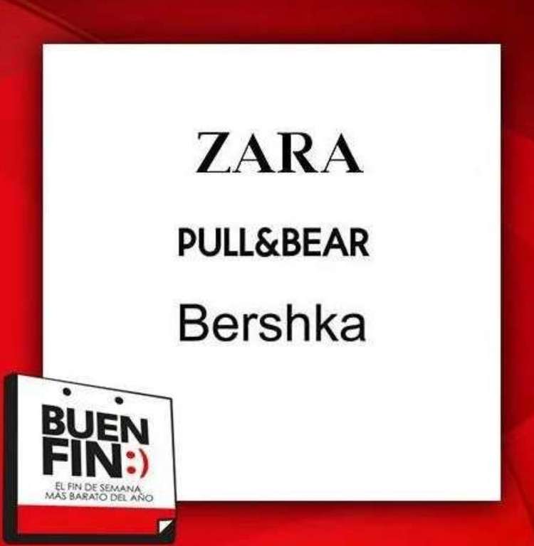 Inditex Buen Fin 2021: Pull & Bear, Bershka, Zara etc Hasta 50% de Descuento + Hasta 6 MSI
