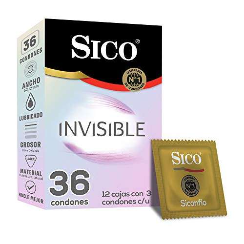 Amazon Buen Fin 2021: Sico Invisible Ultra Sense Condones Paquete con 36 Piezas