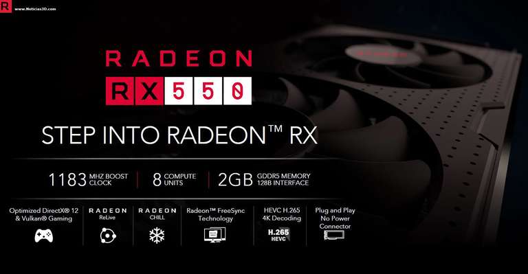 Dimercom: Tarjeta De Video AMD RX 550 2GB GDDR5