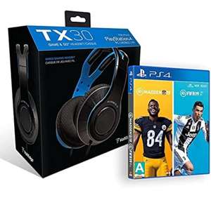 Amazon: Headset Voltedge TX30 + FIFA 19 (PS4) + MADDEN NFL 19 (PS4)