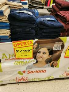 Soriana Hiper Aragon toallas 2x199