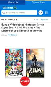 Walmart Videojuegos Nintendo Switch Super Smash Bros. Ultimate + The Legend of Zelda: Breath of the Wild
