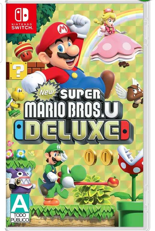Amazon: New Super Mario Bros. U Deluxe - Standard Edition - Nintendo Switch (puede bajar a 899 con cupón AHORRA100 pagando en Oxxo)